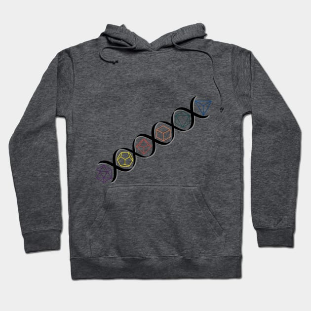 DNA Dice Strand - Color Dice Hoodie by Poc in TTRPGs